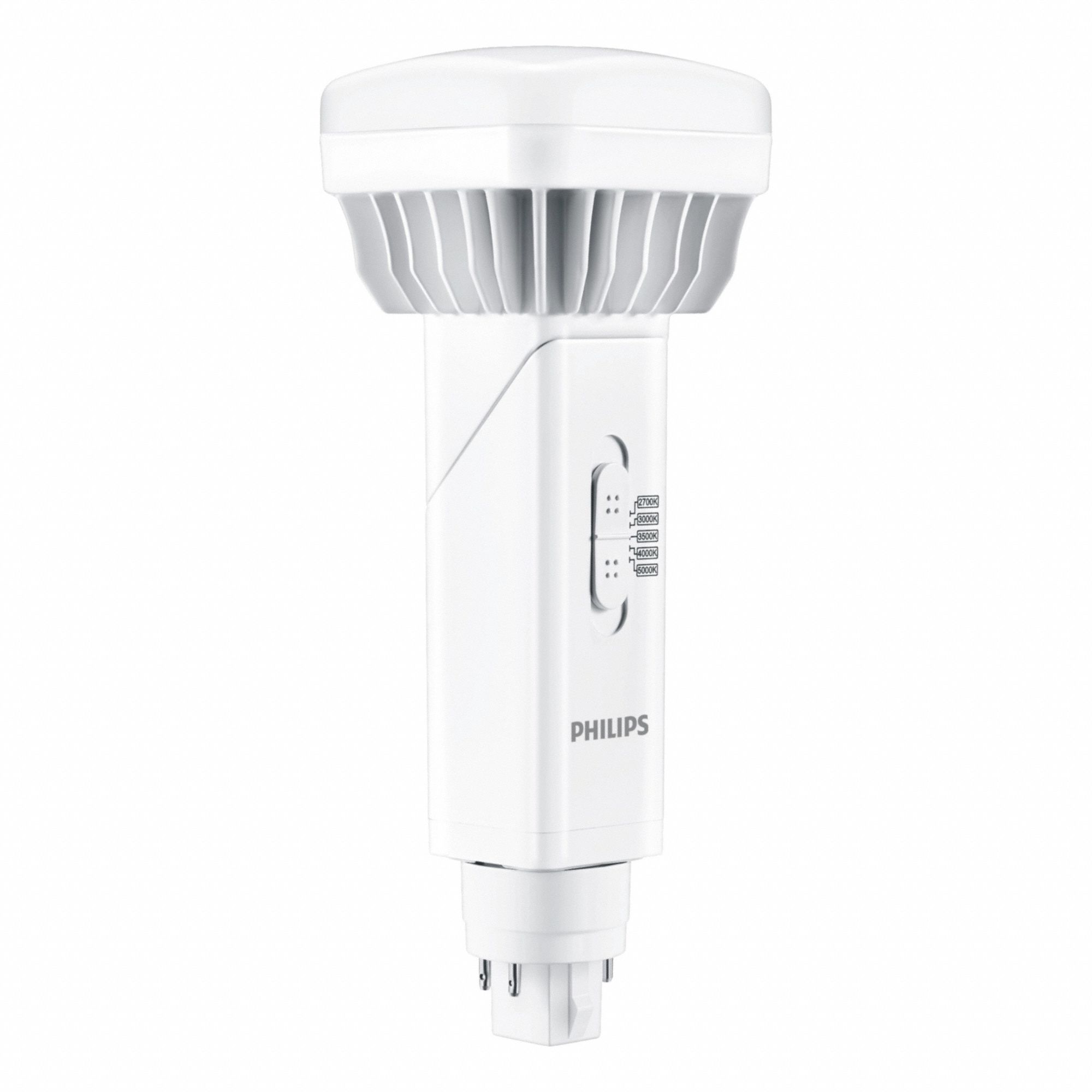 Compact LED Bulb: Type A/B, 4-Pin (G24q), PL-C, LED, 2700K/3000K/3500K/4000K/5000K, Dimmable