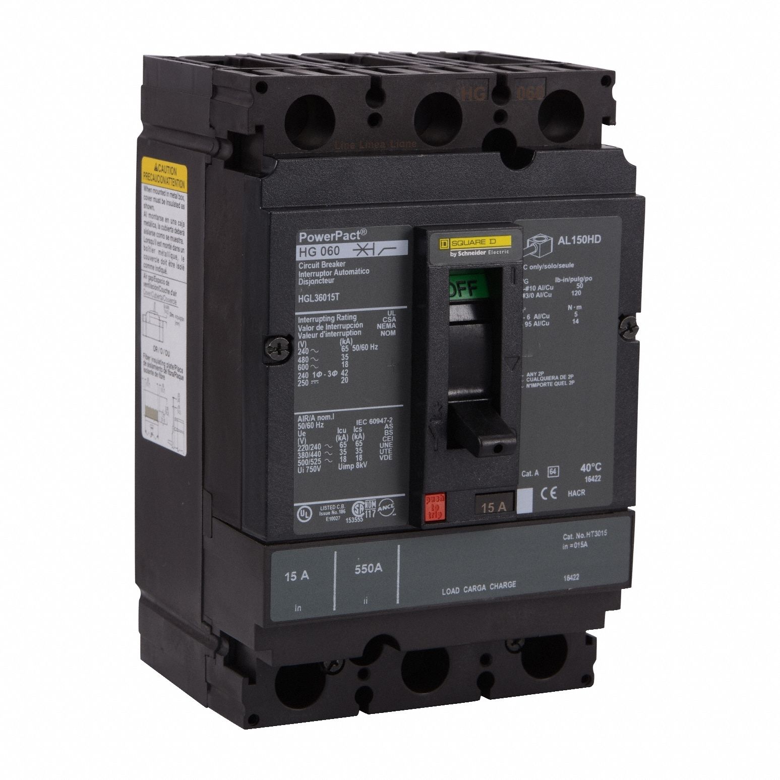 Molded Case Circuit Breaker 600V 100A
