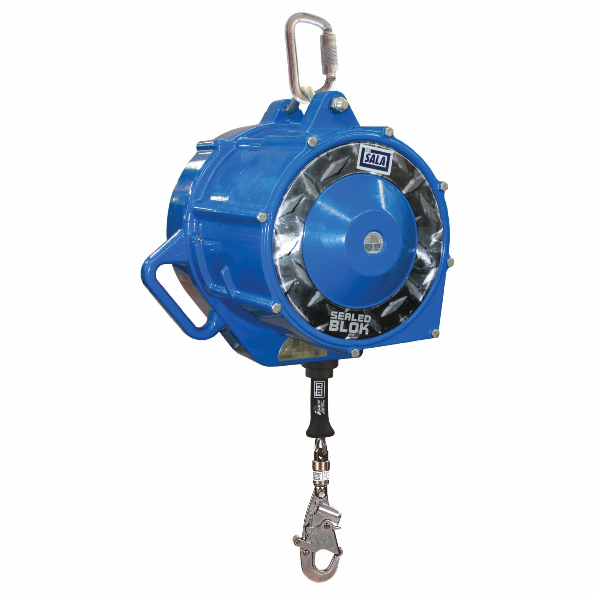 Self-Retracting Lifeline: Stainless Steel Carabiner Anchor, Harness Swivel Snap Hook