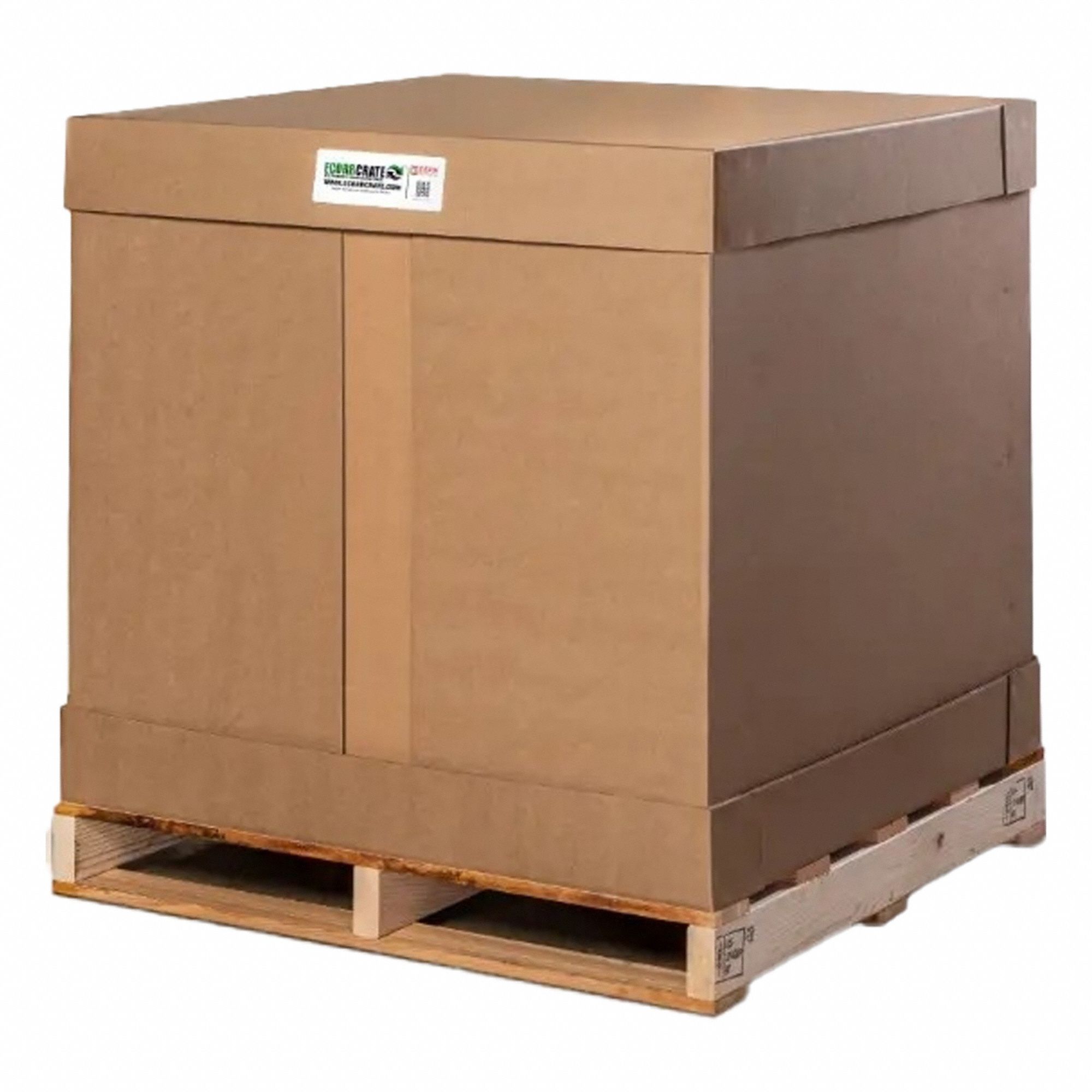 Shipping Crate: 40 in x 24 in x 48 in, 36 1/2 in x 18 1/2 in x 44 1/2 in, 1 in Wall Thick, 4-Way
