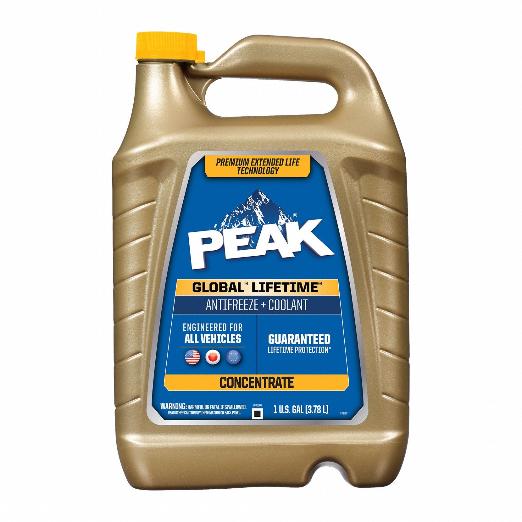 PEAK, Concentrated, 1 gal Container Size, Antifreeze Coolant