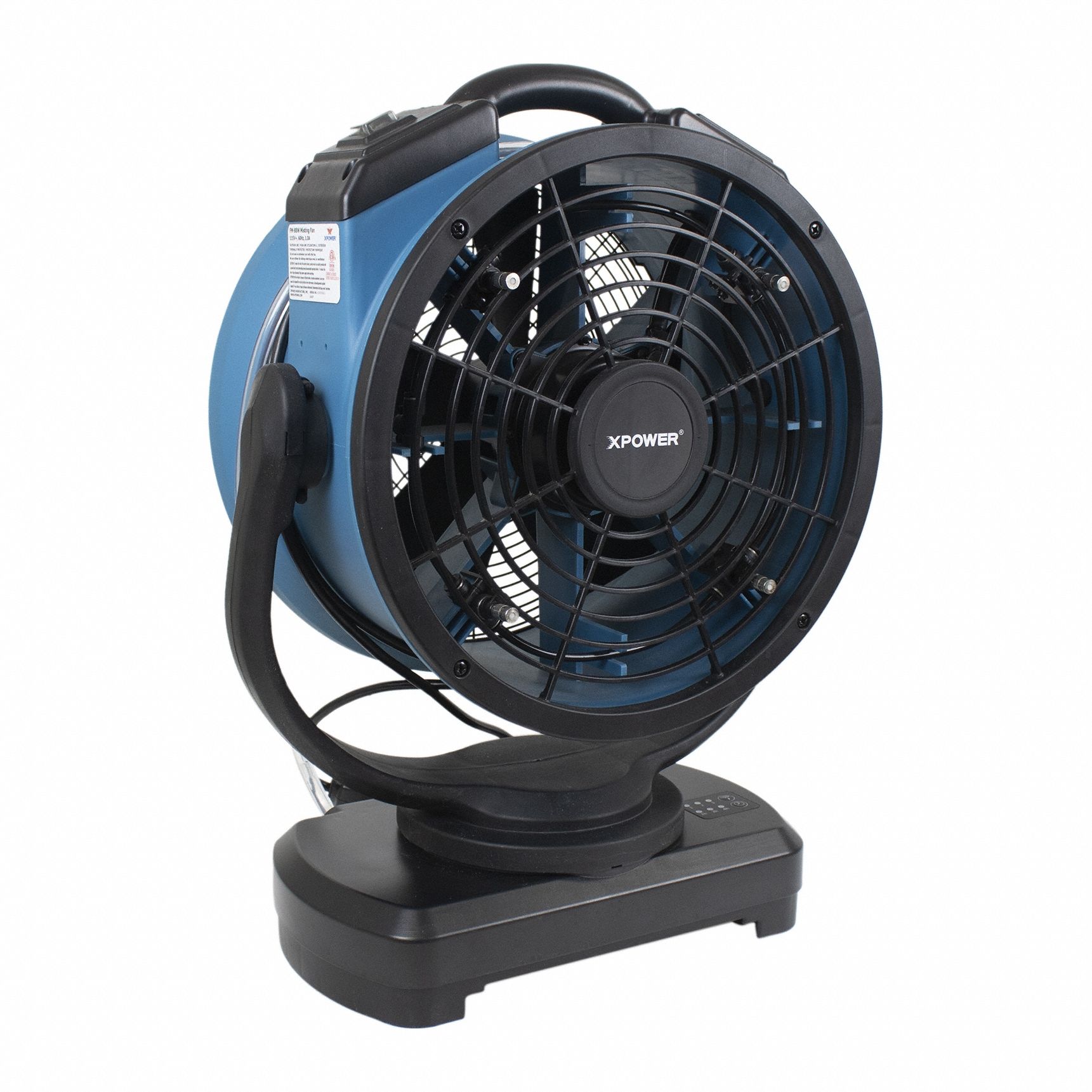 Misting Fan: 3 Speeds, 1, 700 cfm, 115V AC, Oscillating