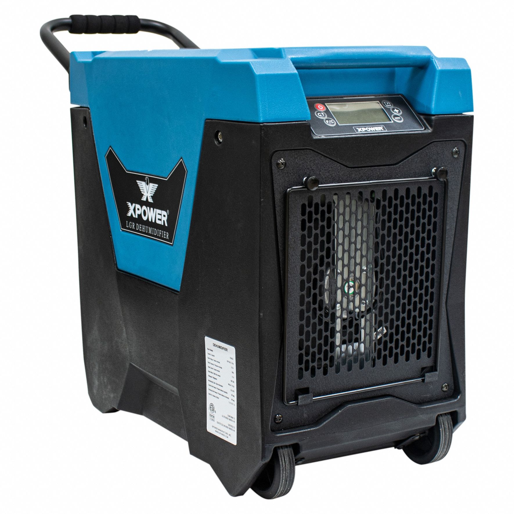 85 pt Per Day, LowGrain Refrigerant, Industrial Dehumidifier 803Z03XD85L2Blue Grainger