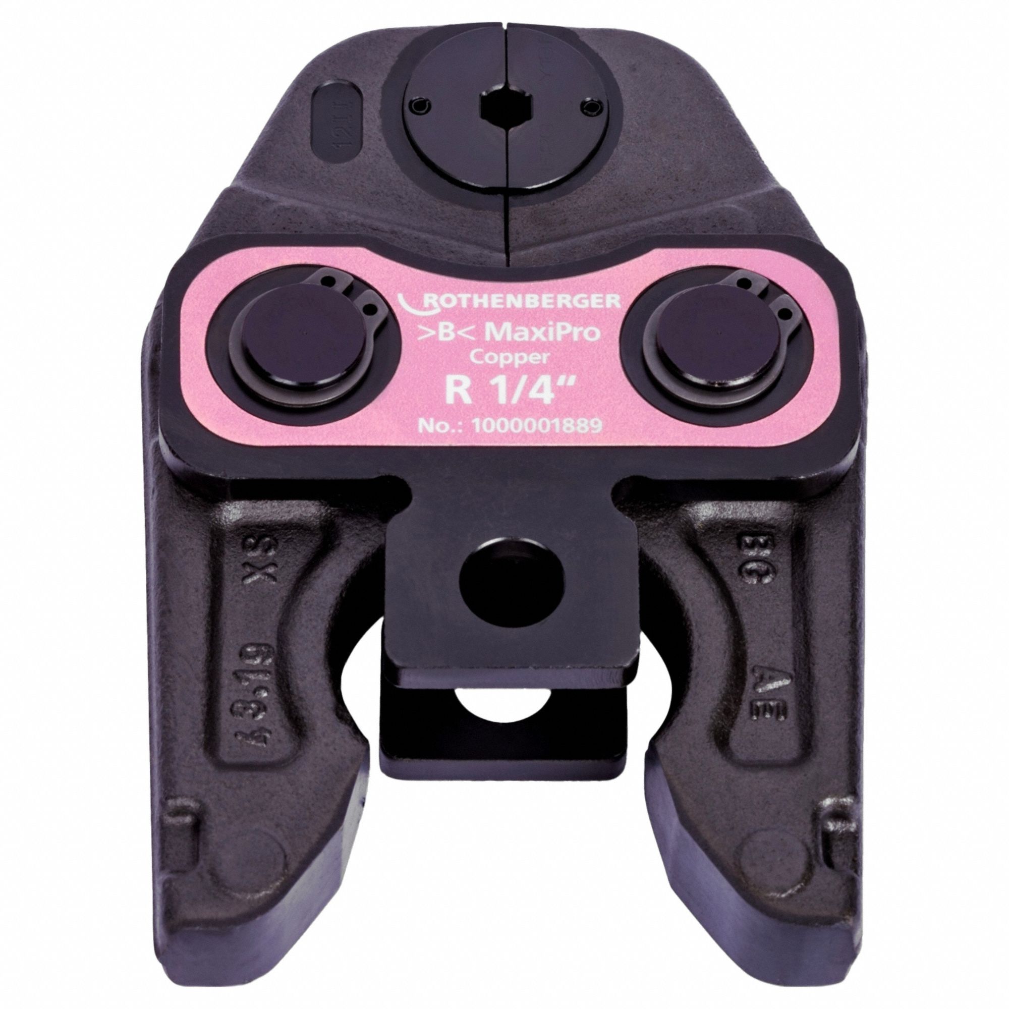 Press Jaw: 1/4 in Pipe, Copper, For MaxiPro, Std Tool Types