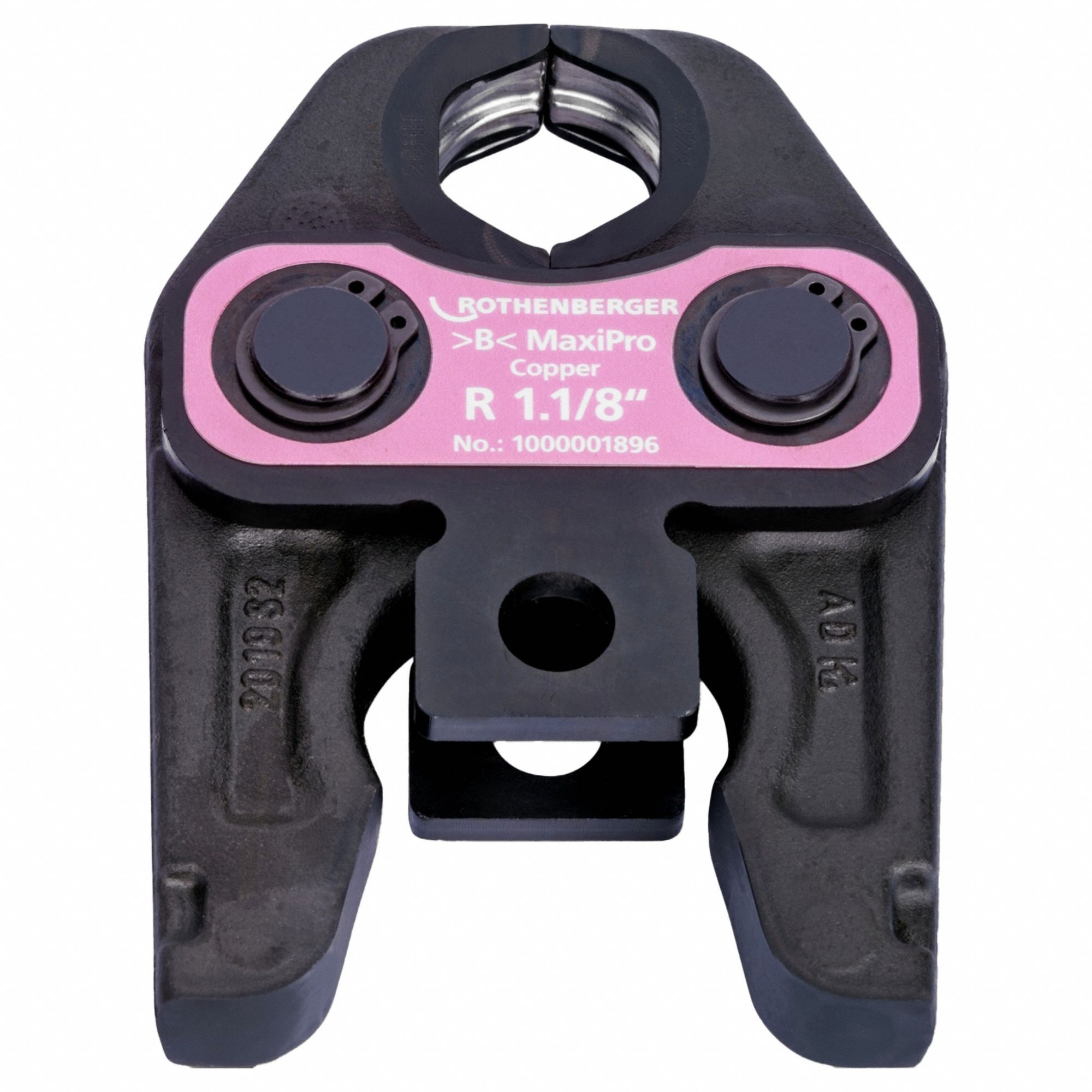 Press Jaw: 1 1/8 in Pipe, Copper, For MaxiPro, Std Tool Types