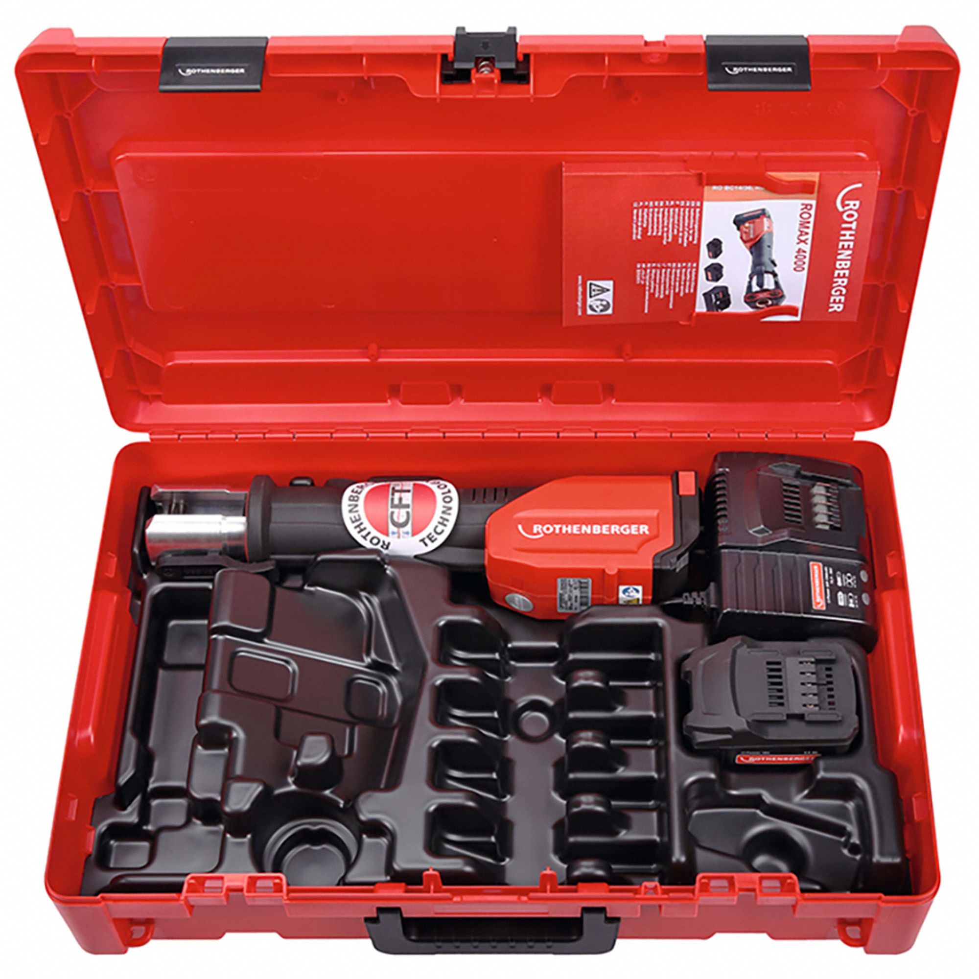 ROTHENBERGER 18 V Press Tool For Black Steel; Copper; PEX