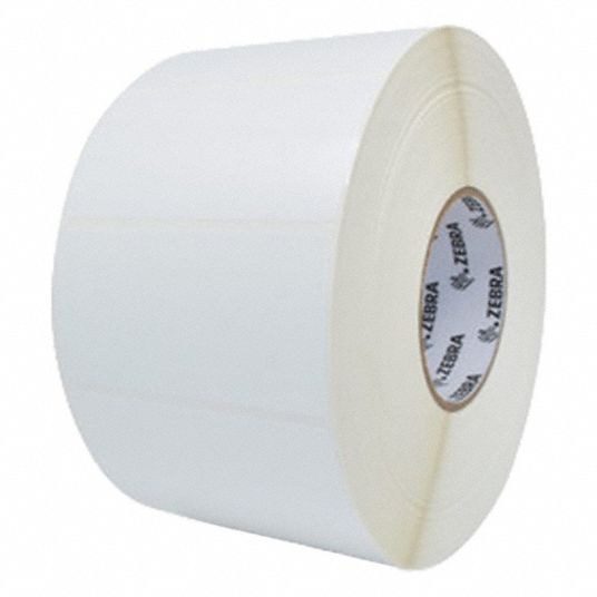 ZEBRA, 4 in Label Wd, 2 in Label Ht, Barcode Printer Labels - 896RY7 ...