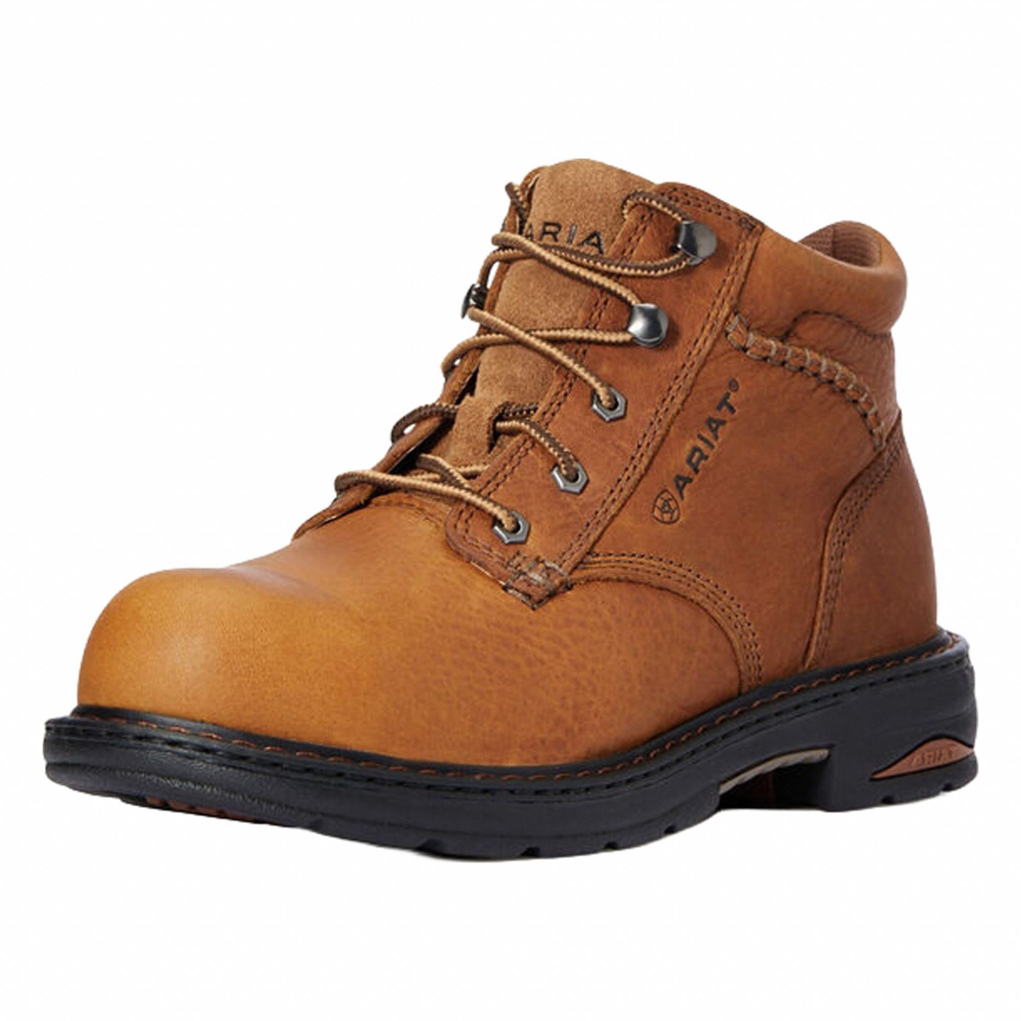 6-Inch Work Boot: Women's, Size 6, B, Brown, Composite Toe Cap, Removable Insole