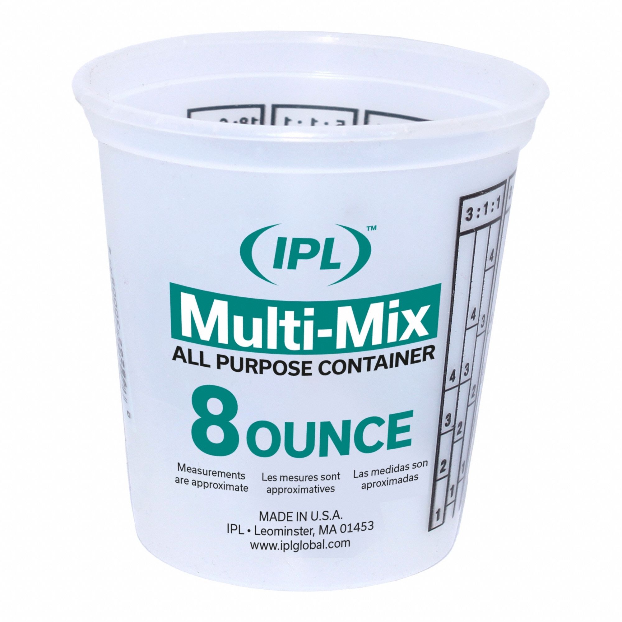 Paint Mix and Measure Container Cap. 8oz