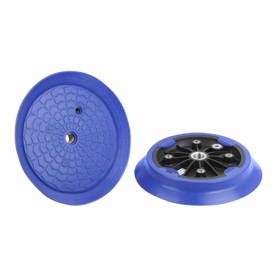 Suction Plate Assembly: Plate, G1/2 in, 220 mm Pad Dia, NBR, Gray, 60 A, 32 mm Pad Ht, SUF