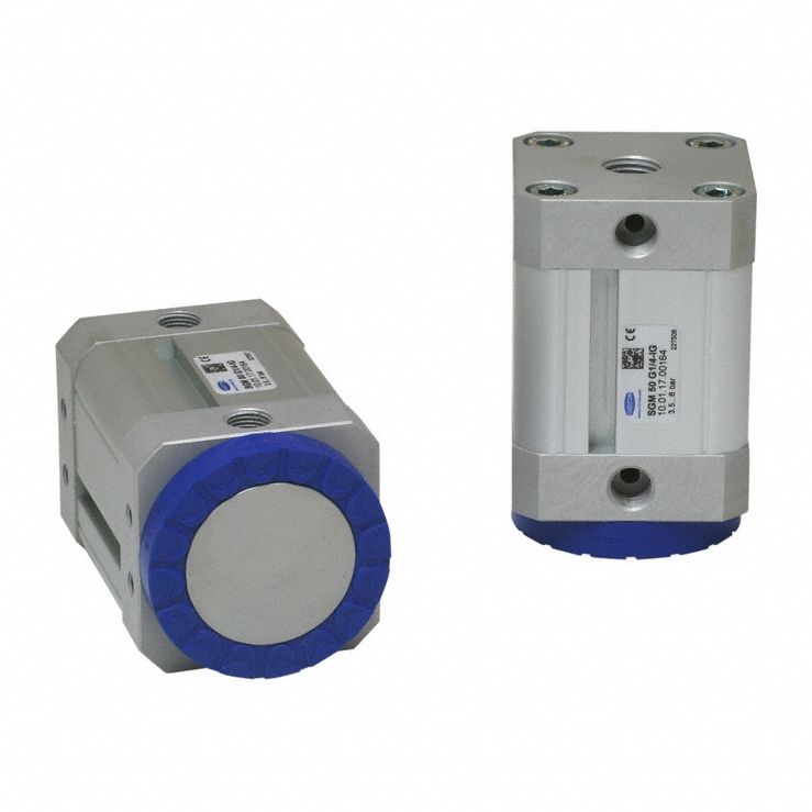 Magnetic Gripper: SGM, G1/4 in, Max. 180 N Holding Force, 35 mm Magnet Dia, 50 mm Overall Wd