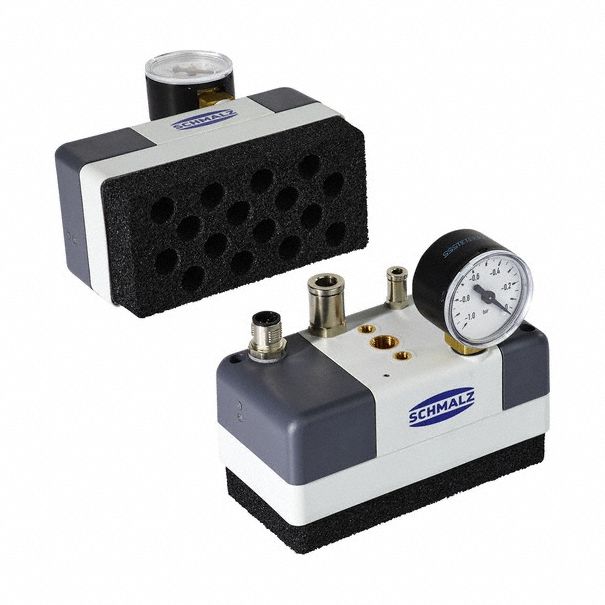 Large Area Vacuum Gripping System: FQE Xc, 16 Suction Cells, 2 Ejectors, 120 mm Overall Lg