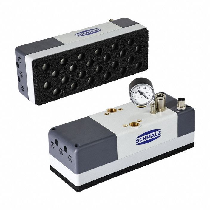 Large Area Vacuum Gripping System: FQE Xc, 24 Suction Cells, 3 Ejectors, 220 mm Overall Lg