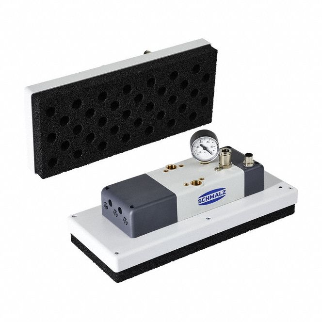 Large Area Vacuum Gripping System: FQE Xc, 35 Suction Cells, 3 Ejectors, 300 mm Overall Lg