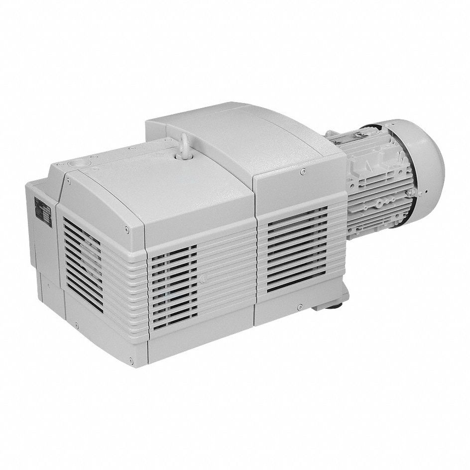 Dry running vacuum pump: 2.6 kW, 3 Phase, 230/460V AC, 78.5 cu m/hr Free Air Displacement