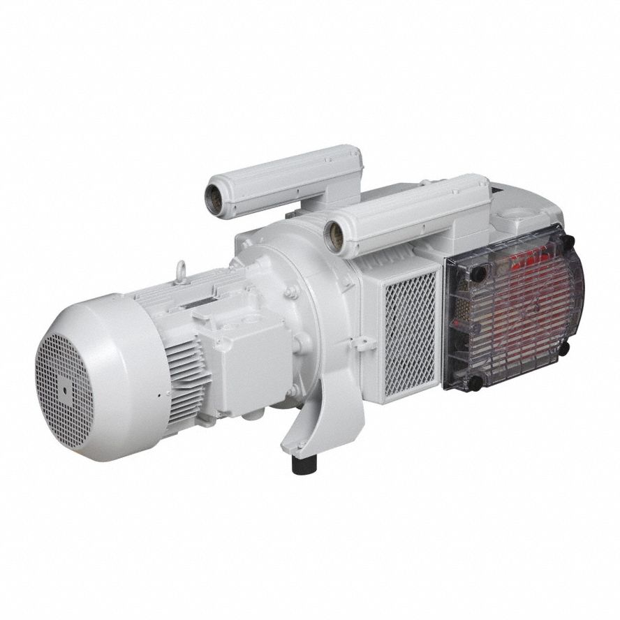 Dry running vacuum pump: 6.6 kW, 3 Phase, 230/460V AC, 286 cu m/hr Free Air Displacement
