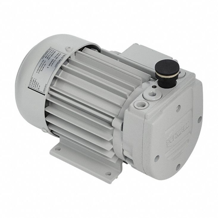 running vacuum pump:
