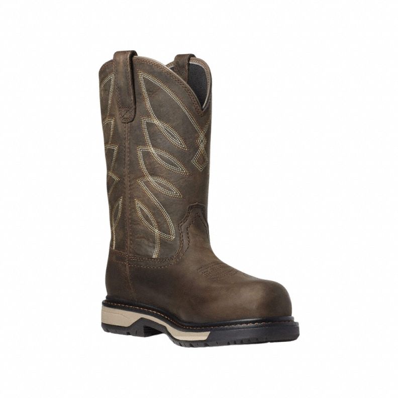 Western Boot: Women's, Size 7, C, Brown, Composite Toe Cap, Removable Insole