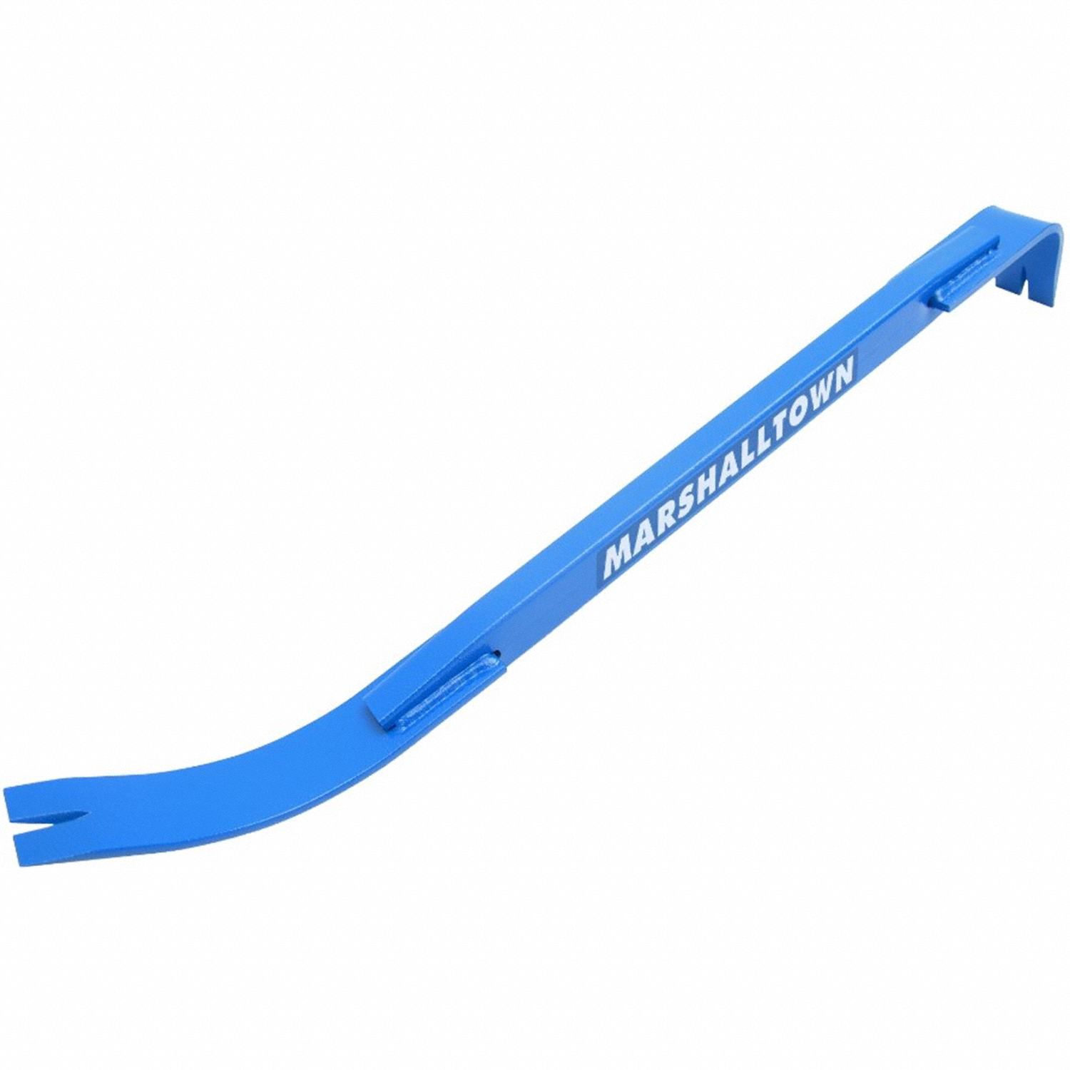 Pry Bar: Claw End, 28 in Overall Lg, 1 in Bar Wd, 1 in End Wd, N No T No, 2 Nail Slots