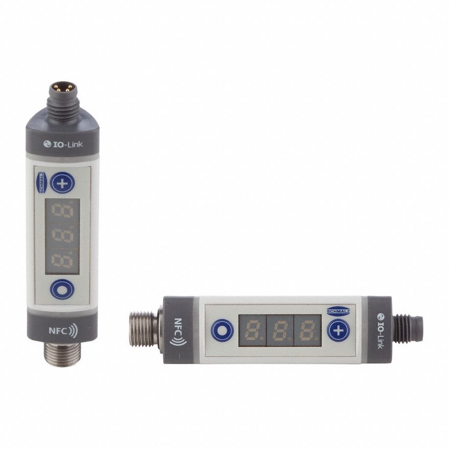 IO-Link Vacuum Sensor: VSi Series, 4-Pole M8 Male, 5 mm Metric Port, 2 Digital Outputs