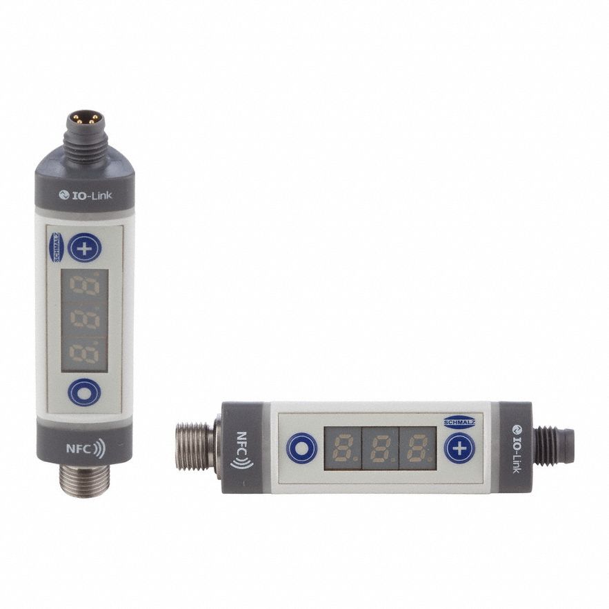 IO-Link Vacuum Sensor: VSi Series, 4-Pole M8 Male, 5 mm Metric Port, 2 Digital Outputs