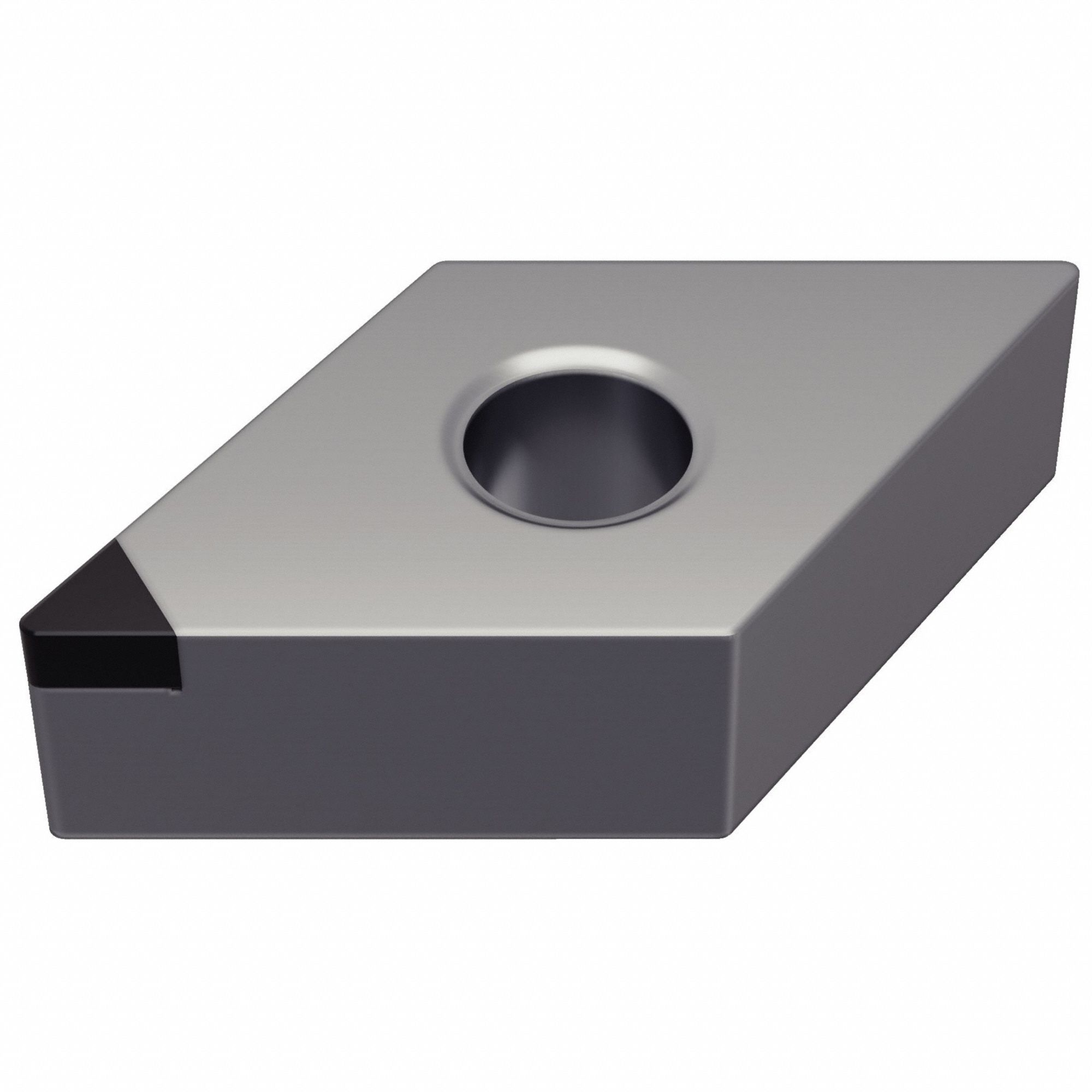 CBN NEGATIVE INSERT: DNMA Insert, CBN, Neutral, 0.25 in Thick, 0.0156 in Corner Radius, AlTiN