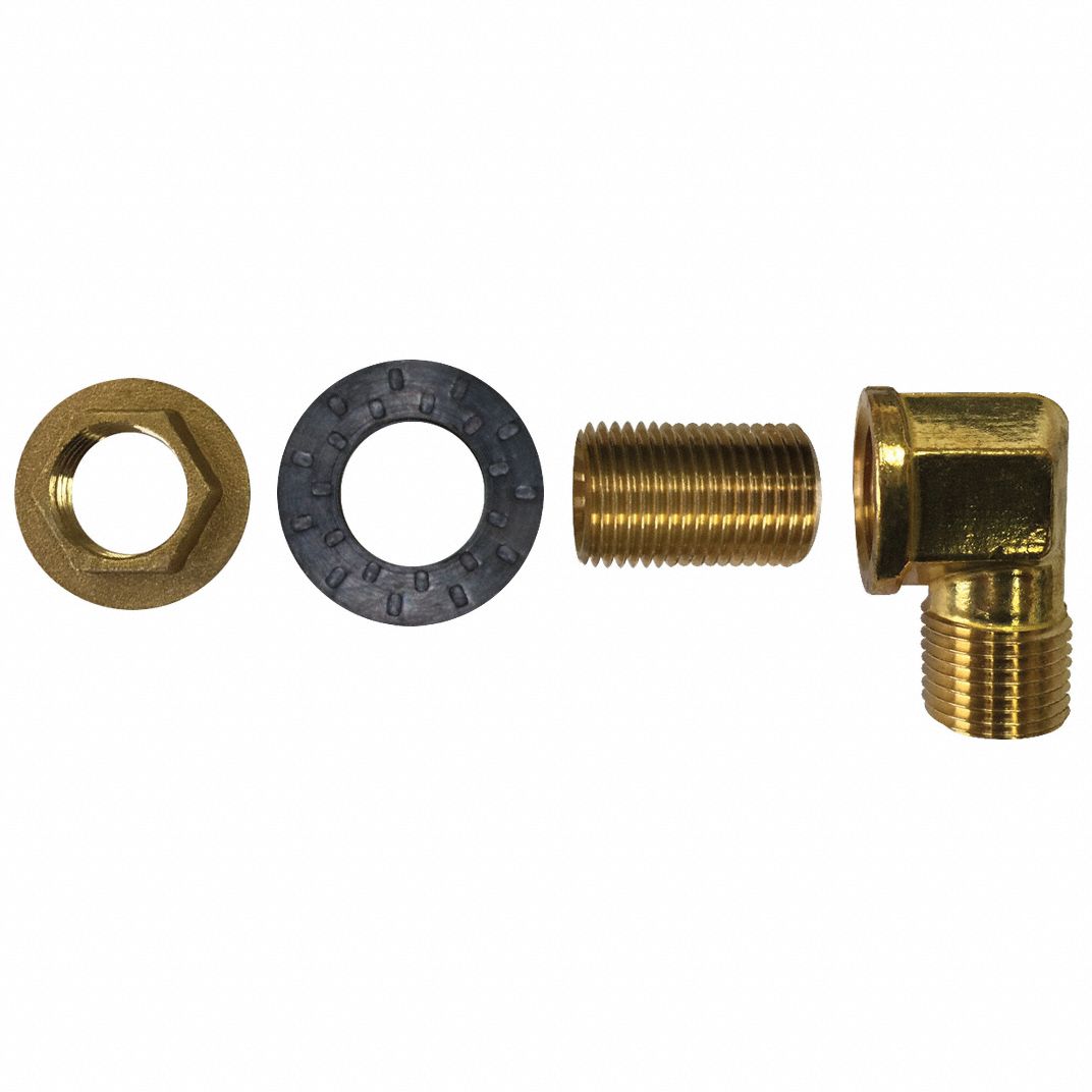 Mounting Kit: Sani-Lav, Brass, Bronze, Faucet, 2 1/4 in Overall Lg, 2 1/8 in Overall Ht