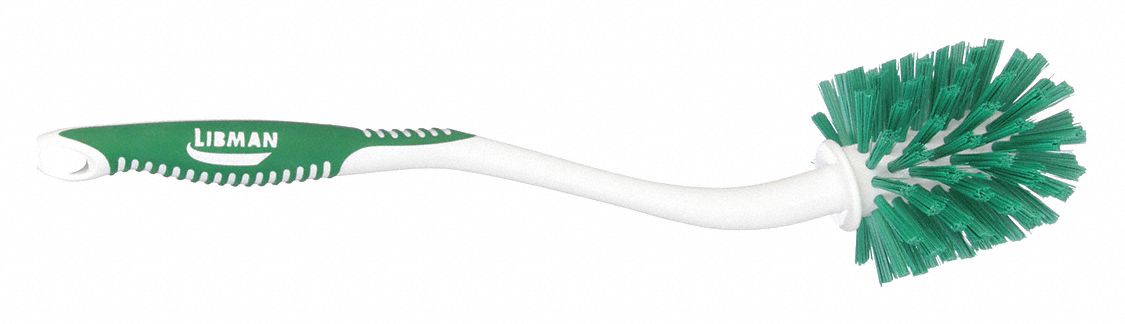 ANGLED TOILET BOWL AND URINAL BRUSH