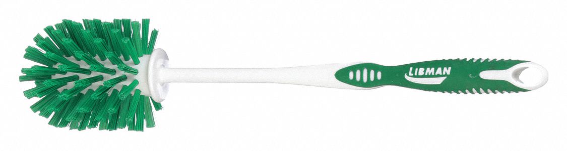 Toilet Brush, Green/White