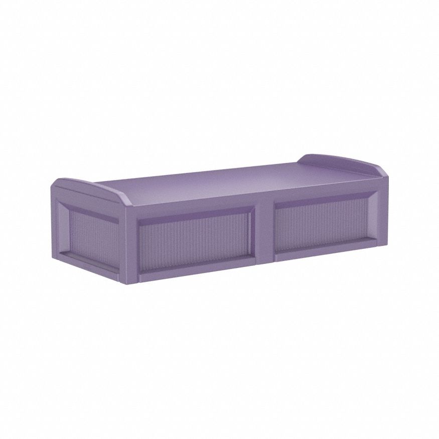 Institutional Bed: Indigo, 80 in Overall Lg, 36 in Overall Wd, 21 in Overall Ht