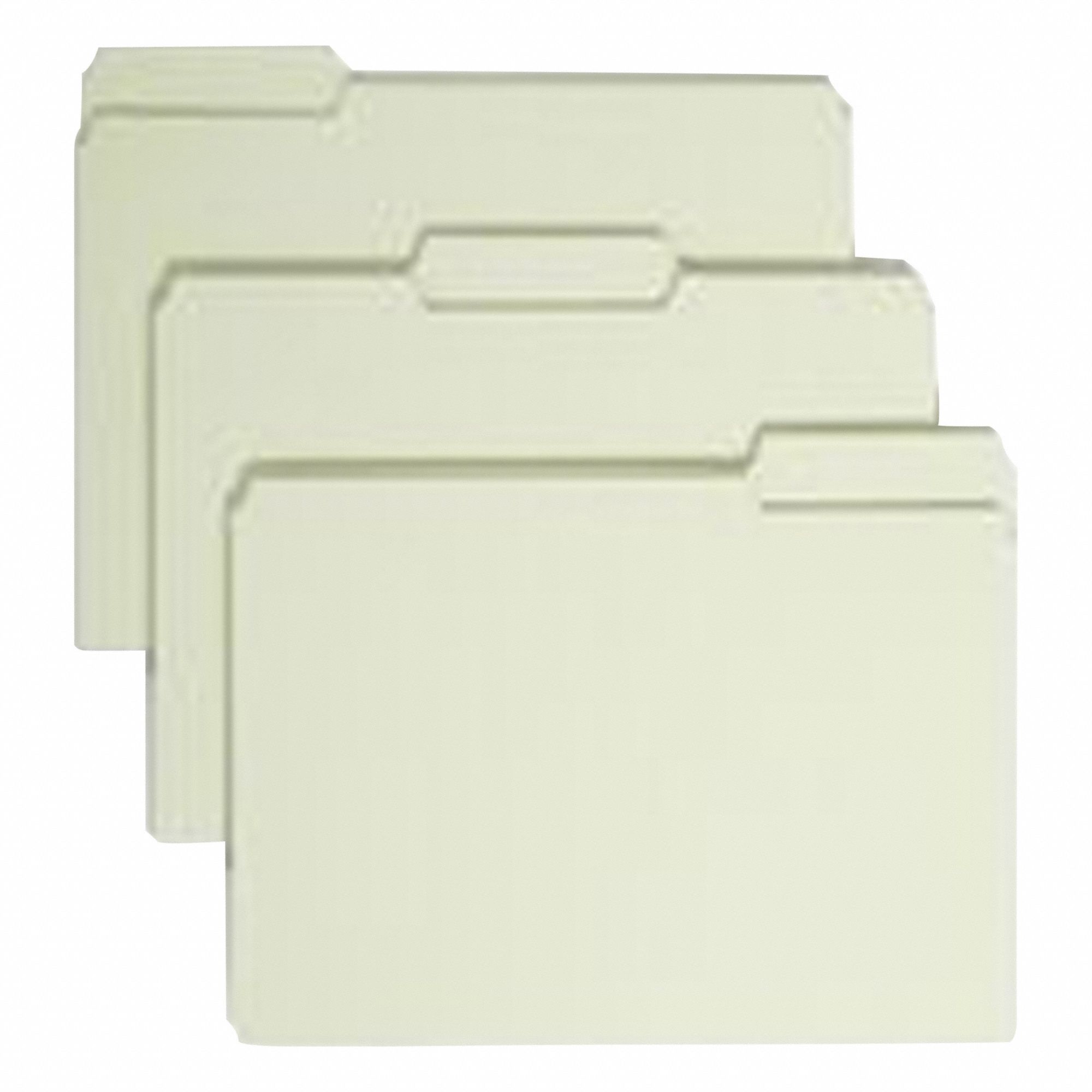 File Folders Gray/Green PK25