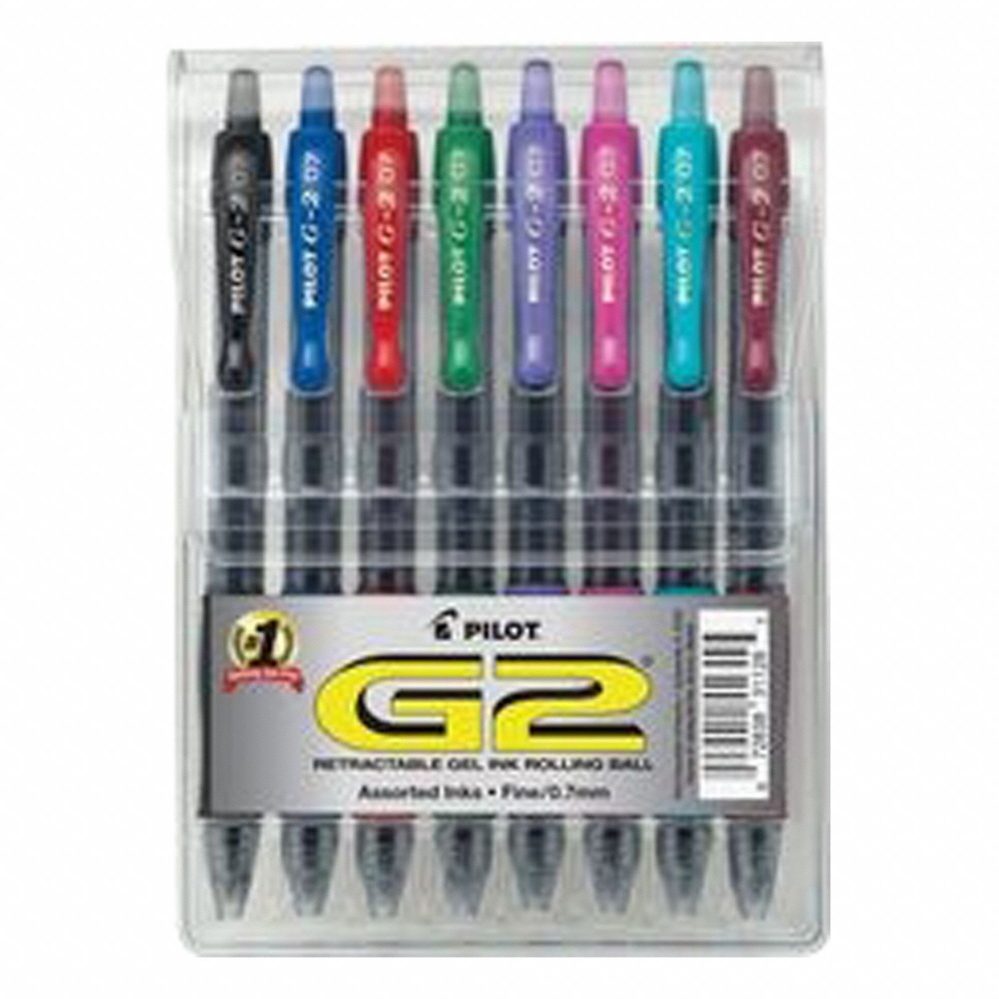 Pen Set Clear Plastic PK8