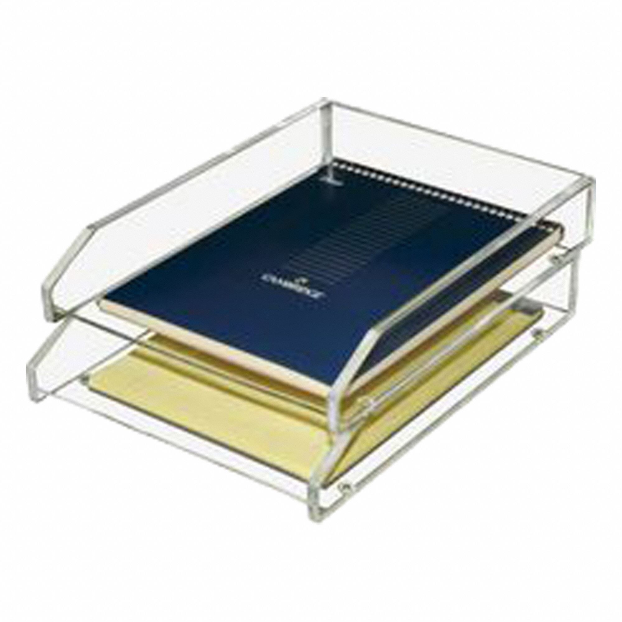 Letter Tray Clear Acrylic PK2