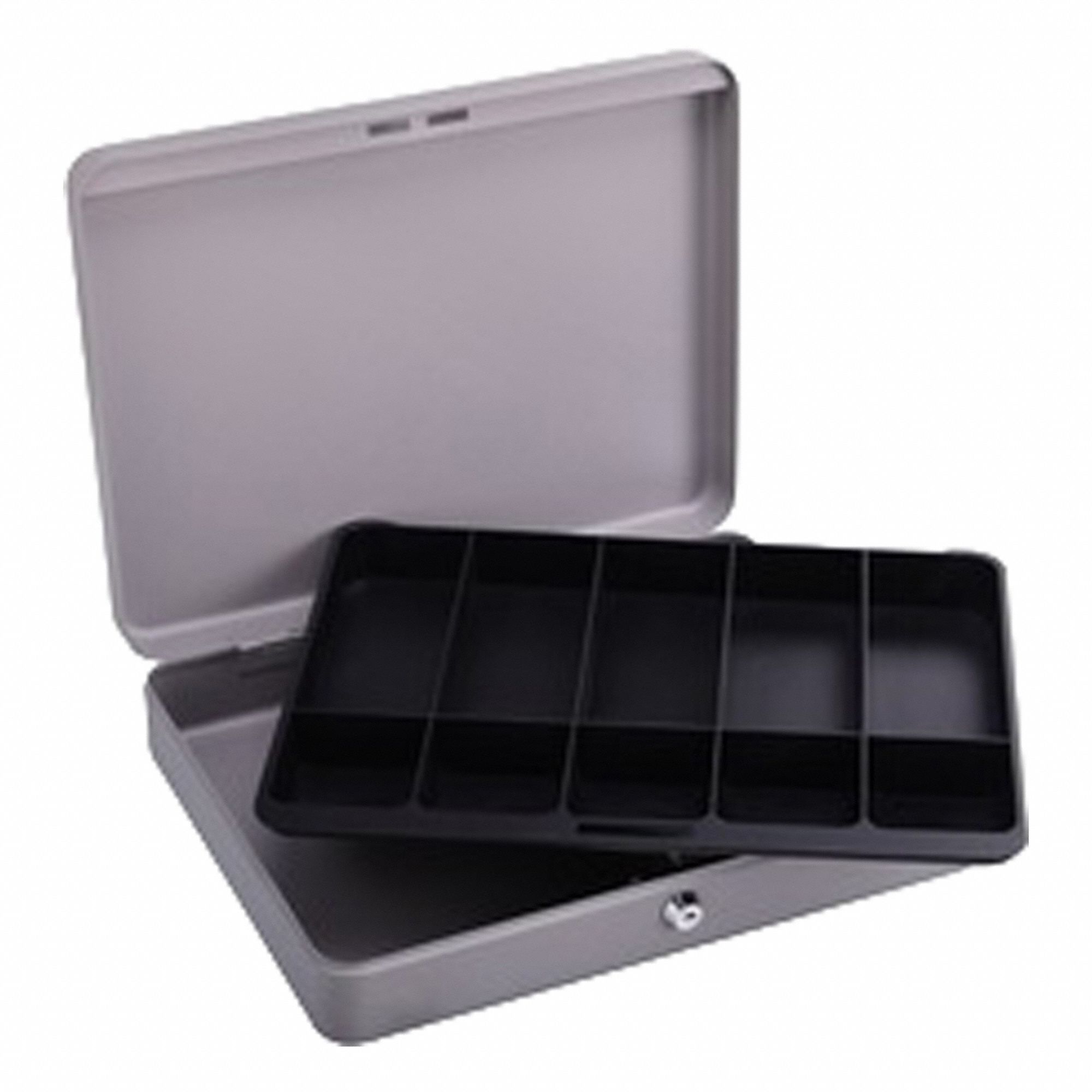 CashBox Gray Steel 2inH 10-1/2inW