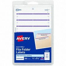 File Filder Label Purple Paper PK252