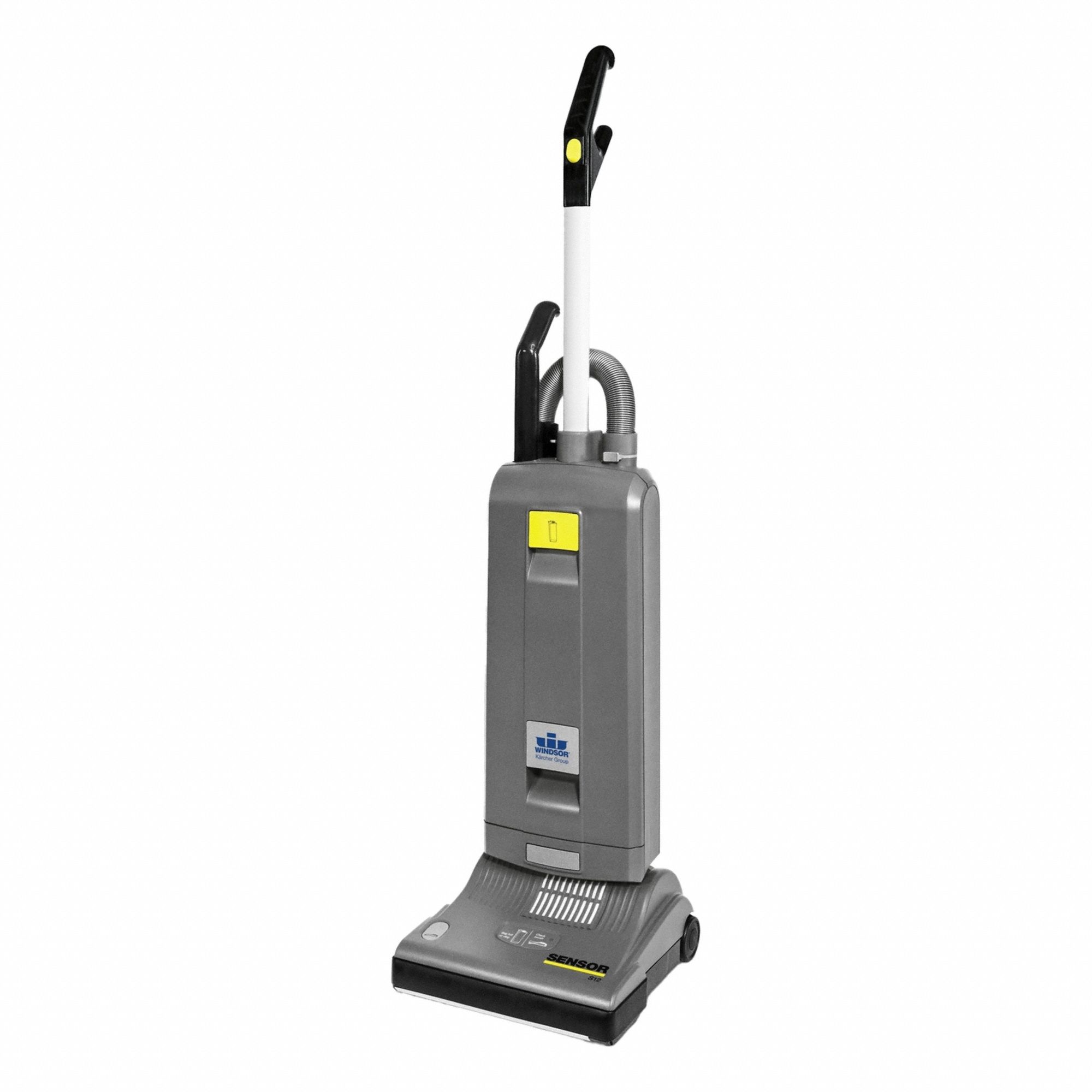 Upright Vacuum Cleaner: 12 in Cleaning Path Wd, 105 cfm Air Flow, 16 lb Wt, Std, Bag, Sensor