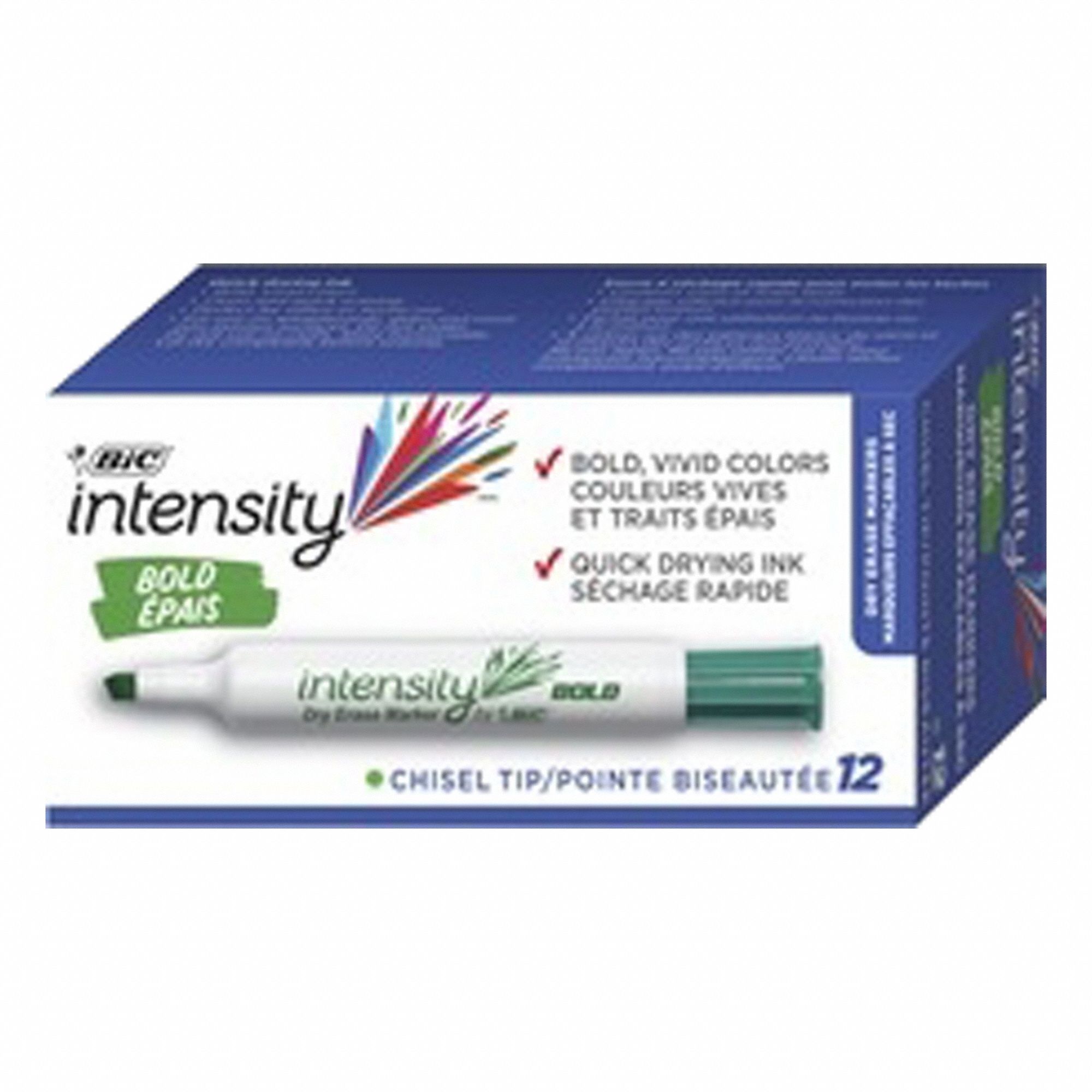 Dry Erase Marker Chisel Green PK12