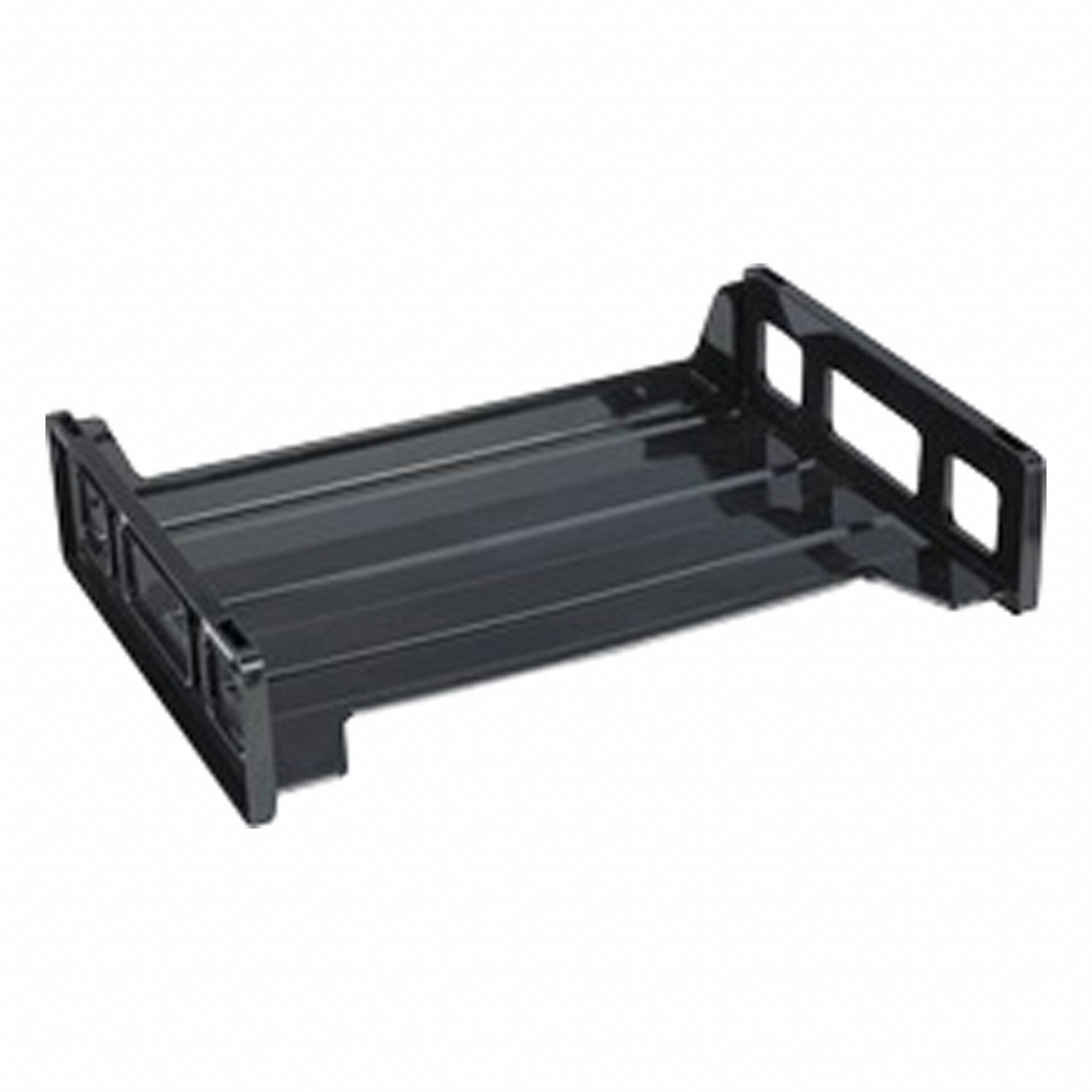 Desk Tray Black Plastic
