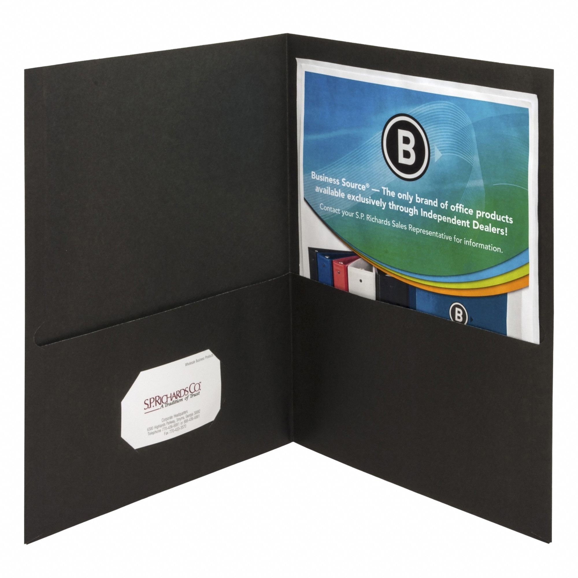 Pocket Folder Black Paper PK25