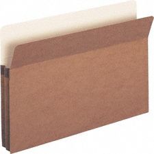 Expandable File Pocket Red Fiber PK25