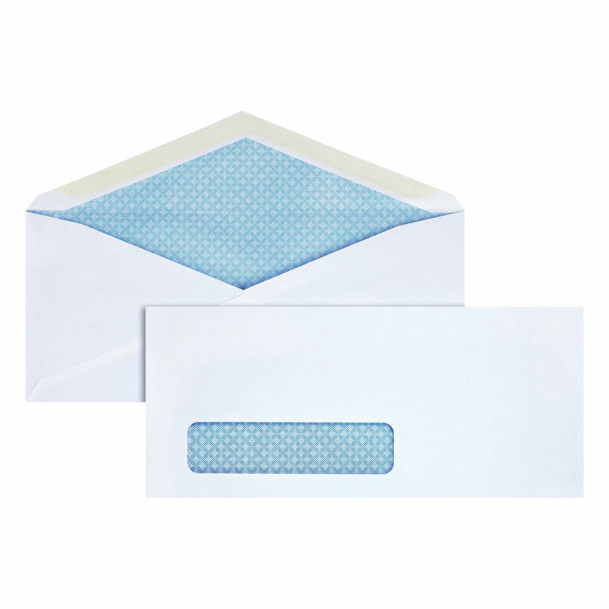 Window Envelope, White, Gummed Flap, PK5