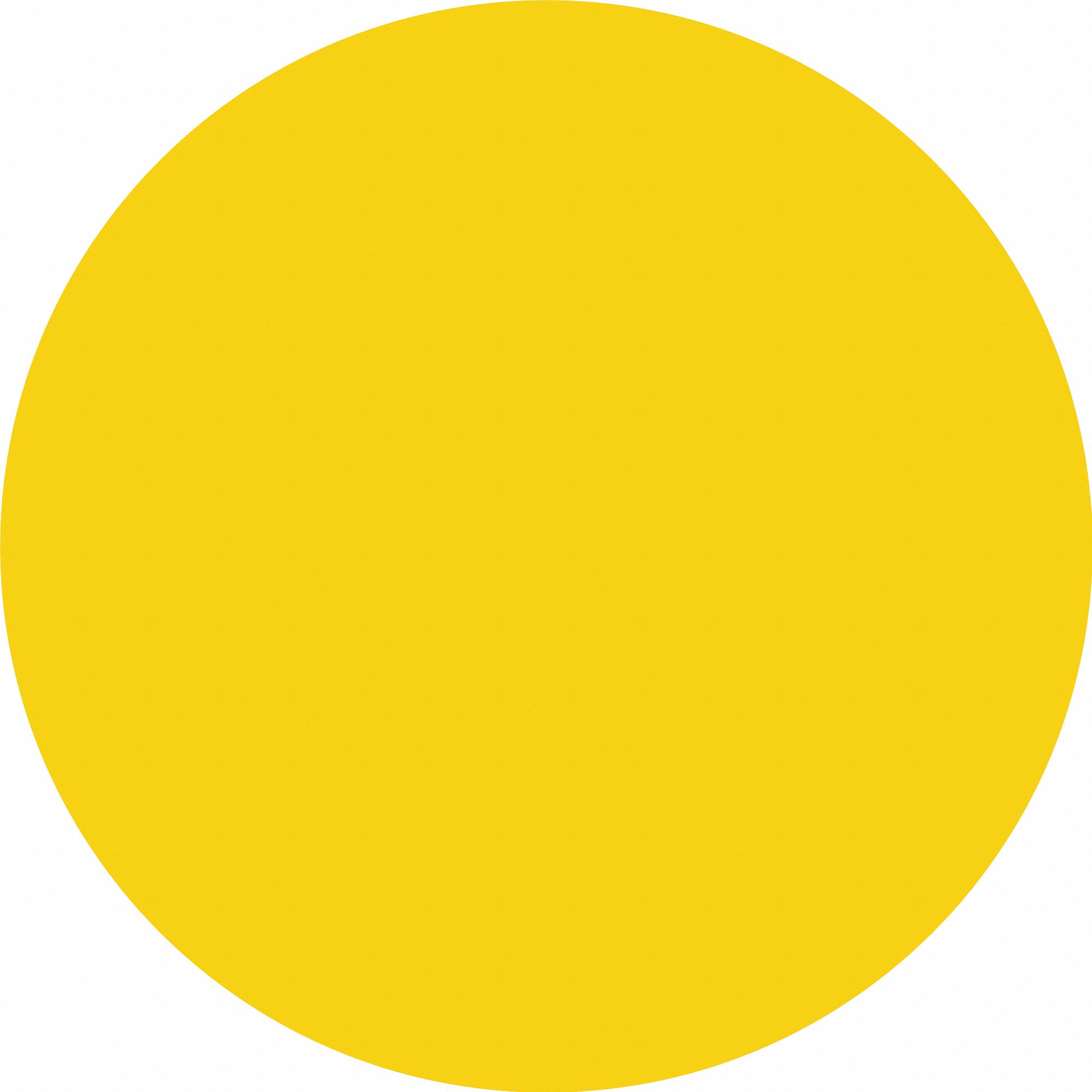 Blank Yellow Floor Sign 18 dia.