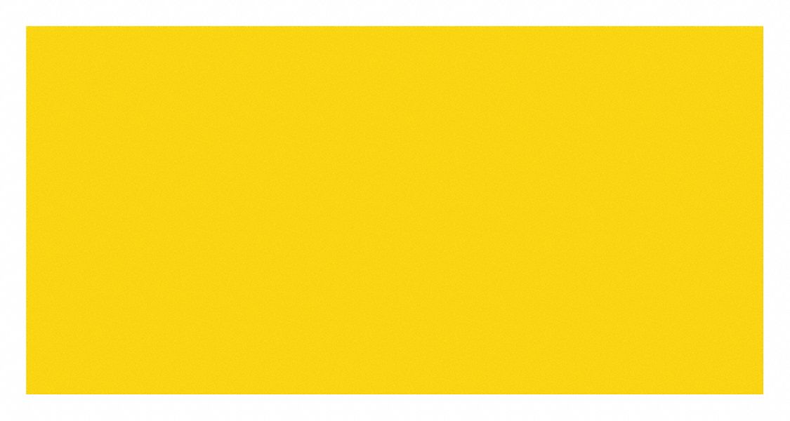 Blank Yellow Floor Sign 9 x18 