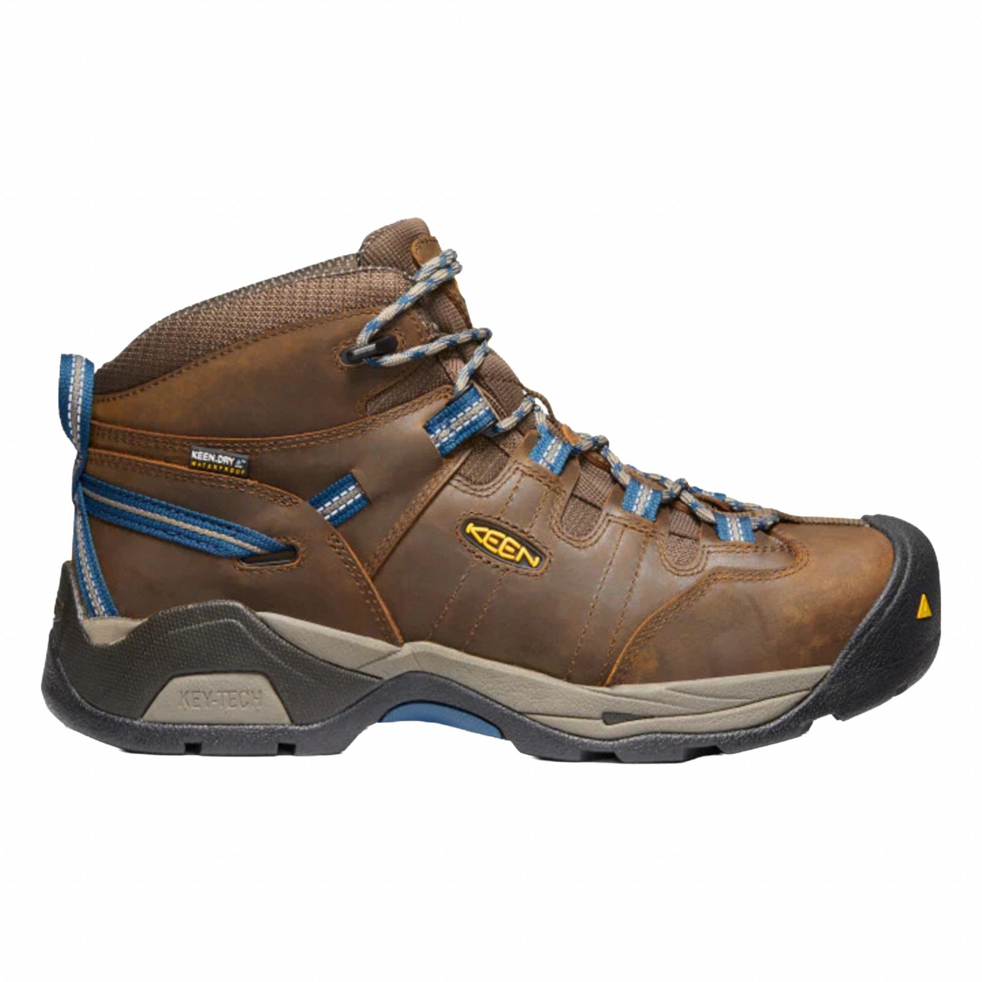6-Inch Work Boot: Men's, Size 10 1/2, D, Brown, Steel Toe Cap, Removable Insole