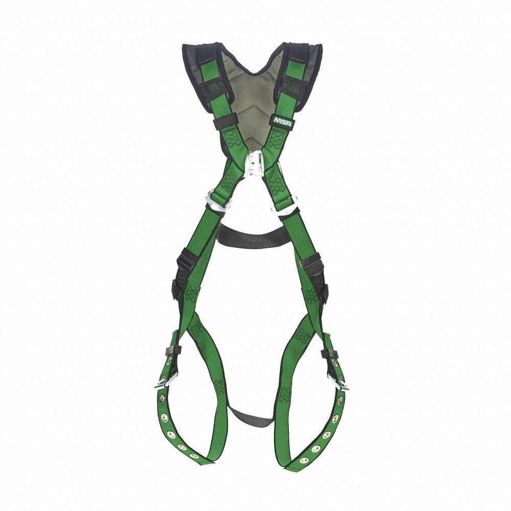 HARNESS, FULLBODY STANDARD, BACK D-RING/VFORM+/CSA Z259.10, GREEN, XS, NYLON/STEEL