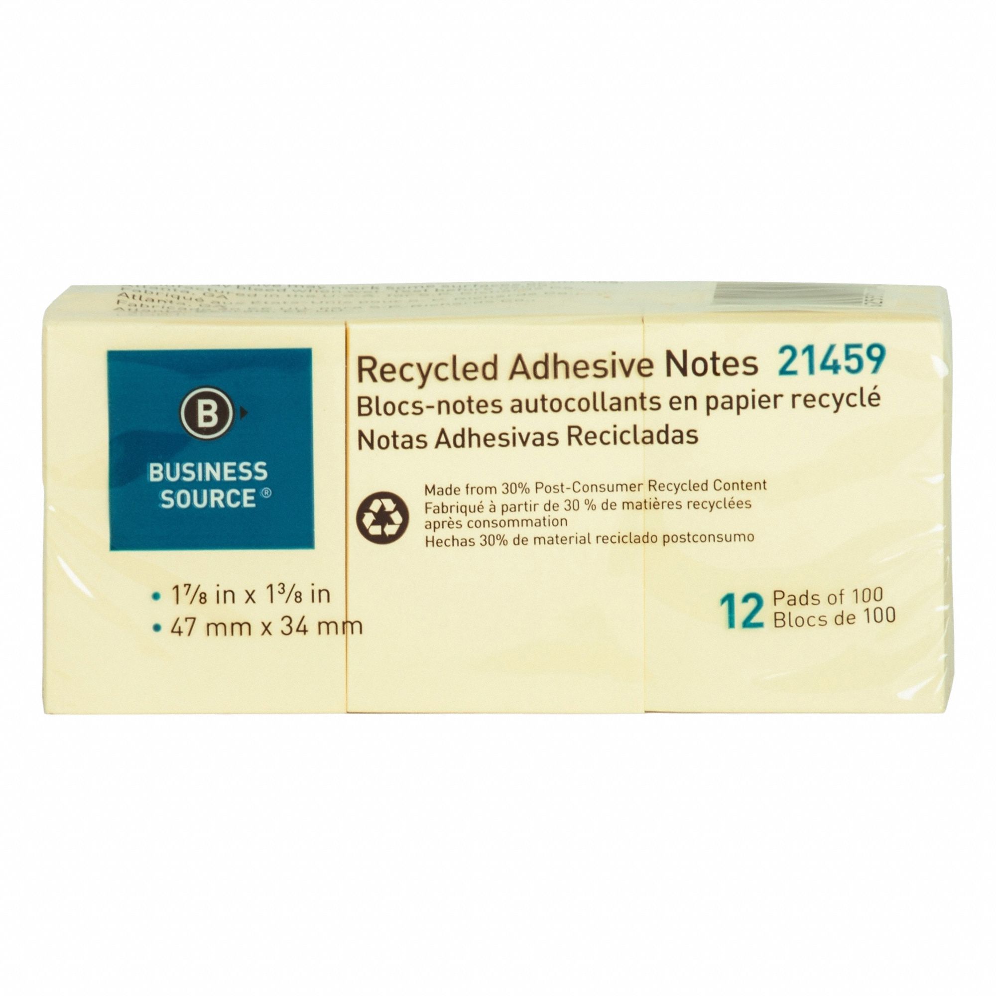 Sticky Note Yellow 12 Pads/Pack PK6