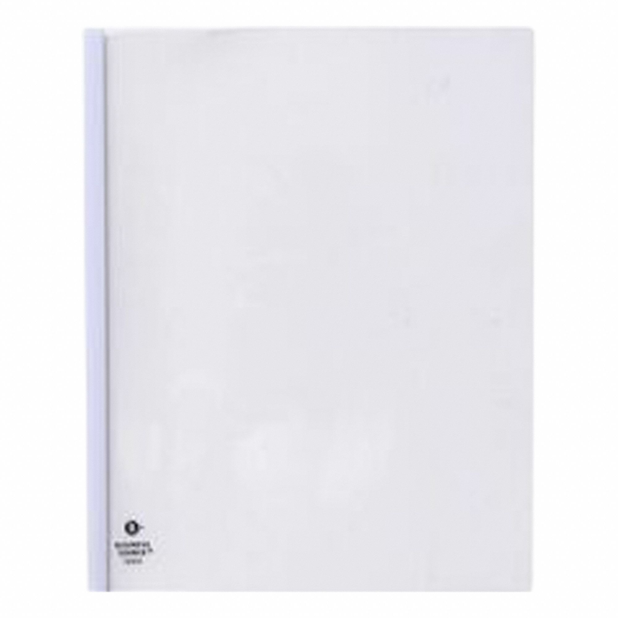 Report Cover White Plastic PK50