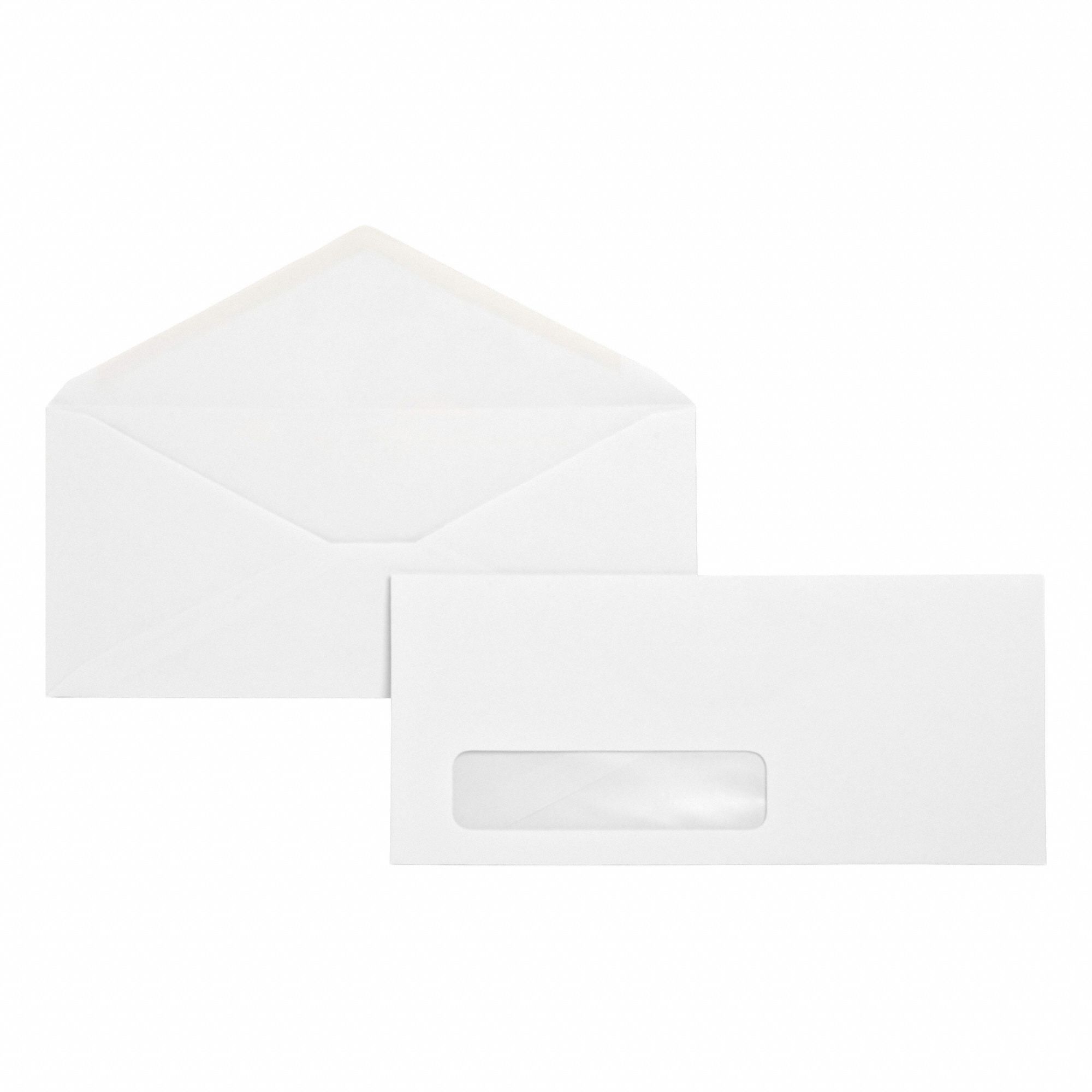 Window Envelope, White, Gummed Flap, PK500