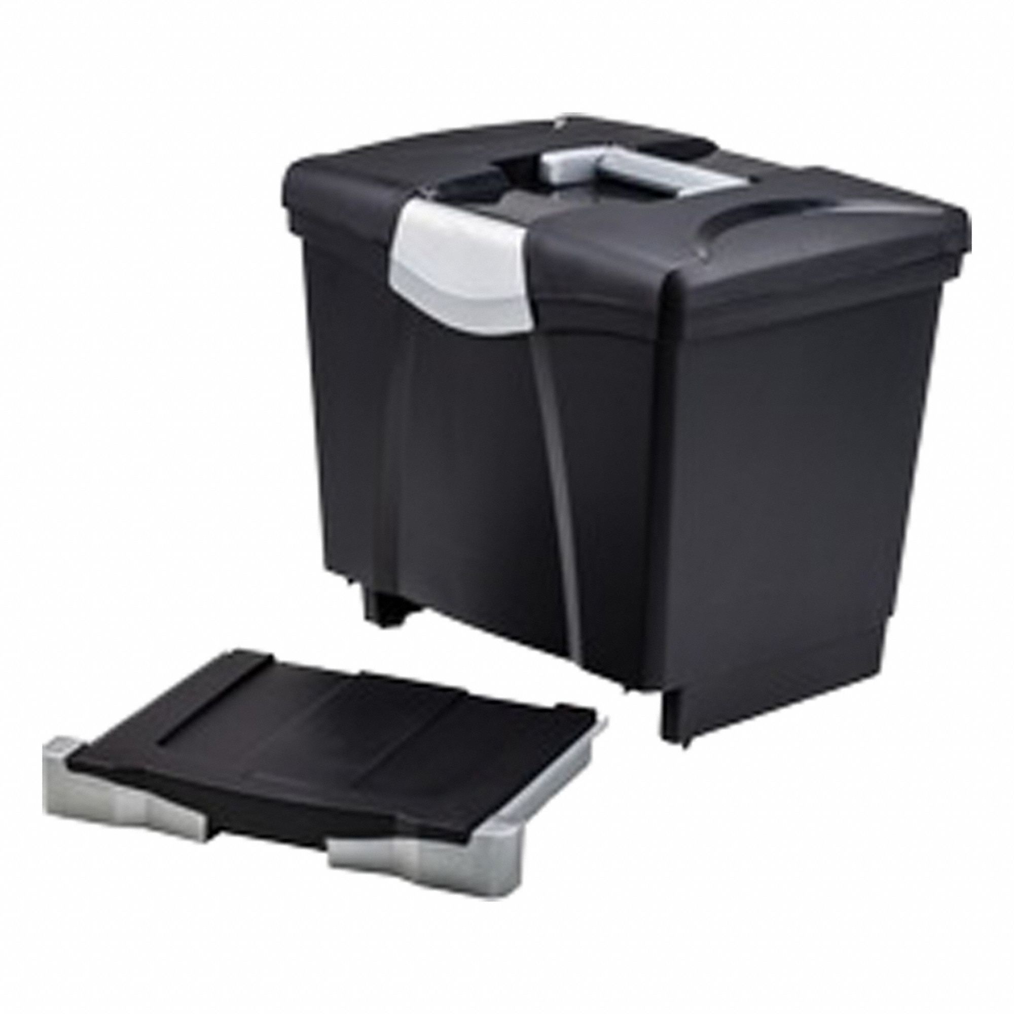 File Box Black Plastic PK2