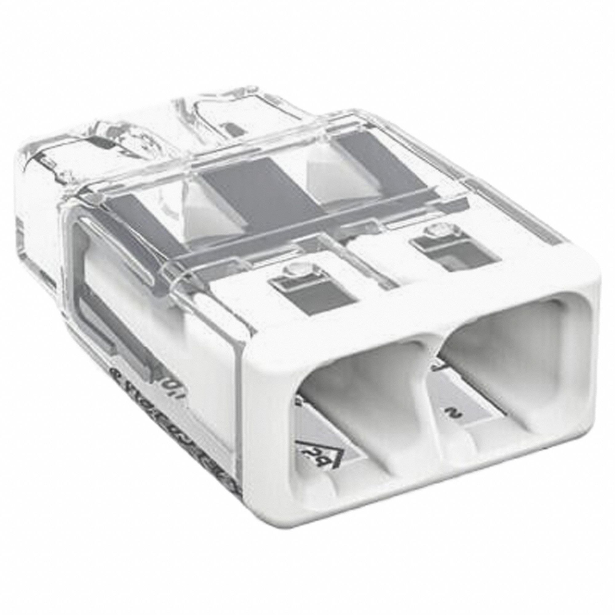 Push-In Wire Connector: 2773 Series, 2 Port, 20 AWG – 12 AWG Solid Wire Size Range, 32 A, 600 V